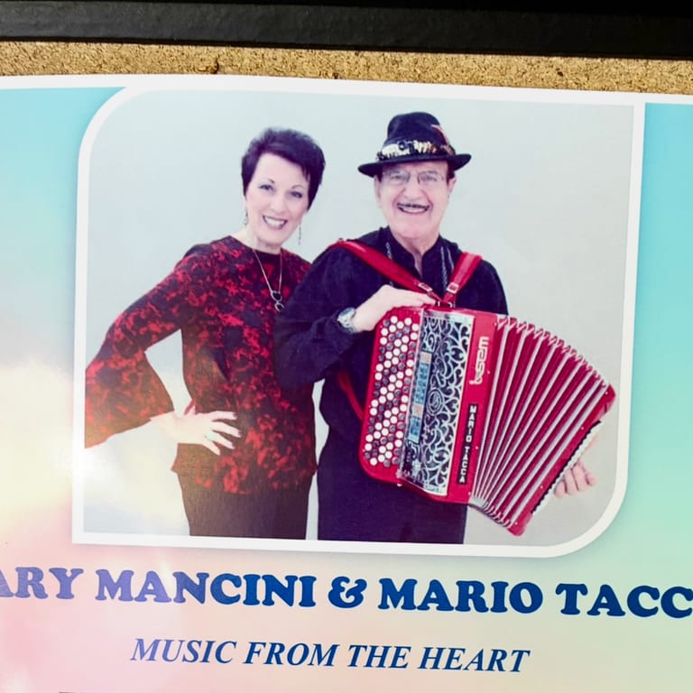 Mary Mancini & Mario Tacca Sat Oct 10th 7pm