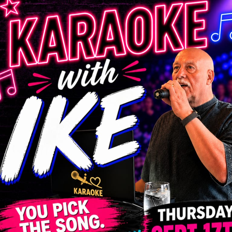 Karaoke With DJ Ike Thursday October 1st 6:30pm