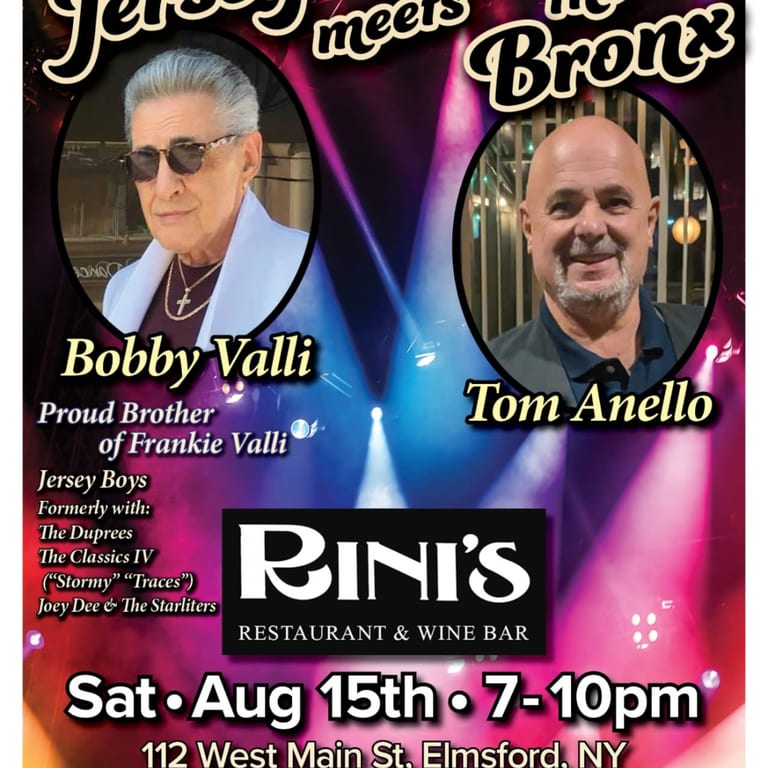Jersey Meets The Bronx Show Sat Aug 15th 7pm