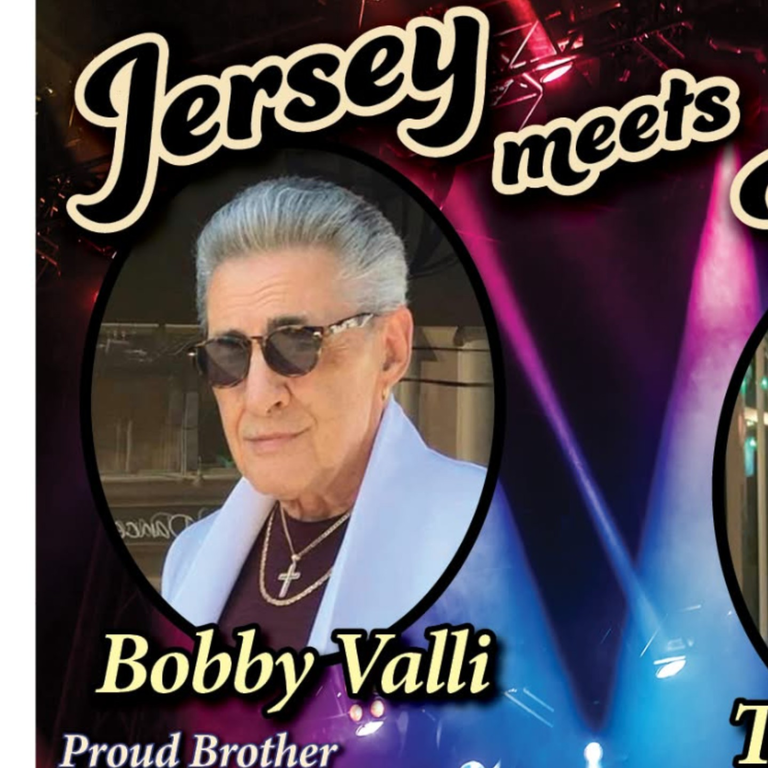 Bobby Valli Jersey Boy Show Sat Nov 21st 7pm