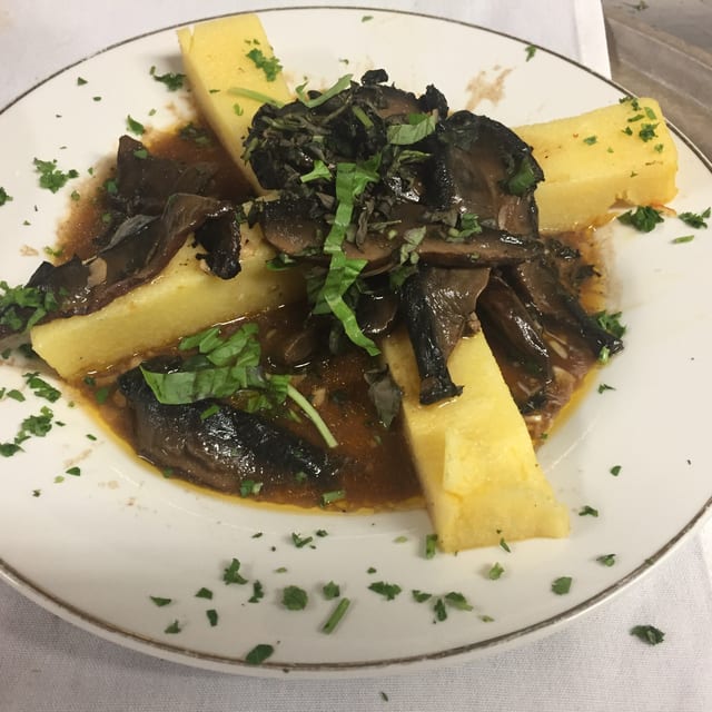 Polenta Portobello.