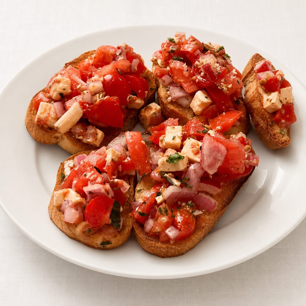 Mozzarella Bruschetta.