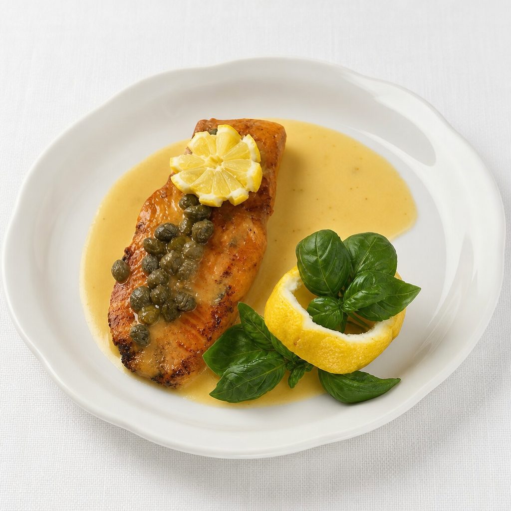 Salmon Piccata.