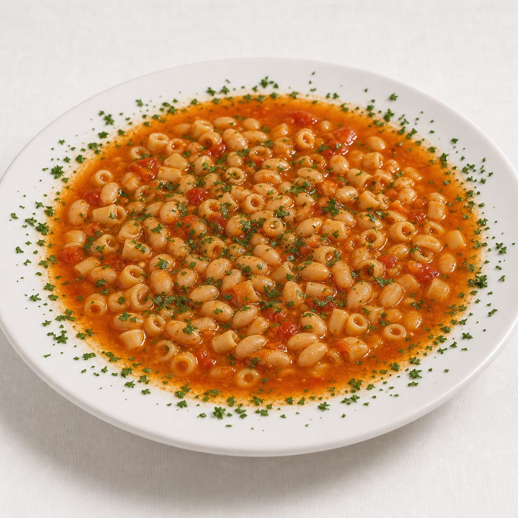 Classic Pasta Fagioli Soup.