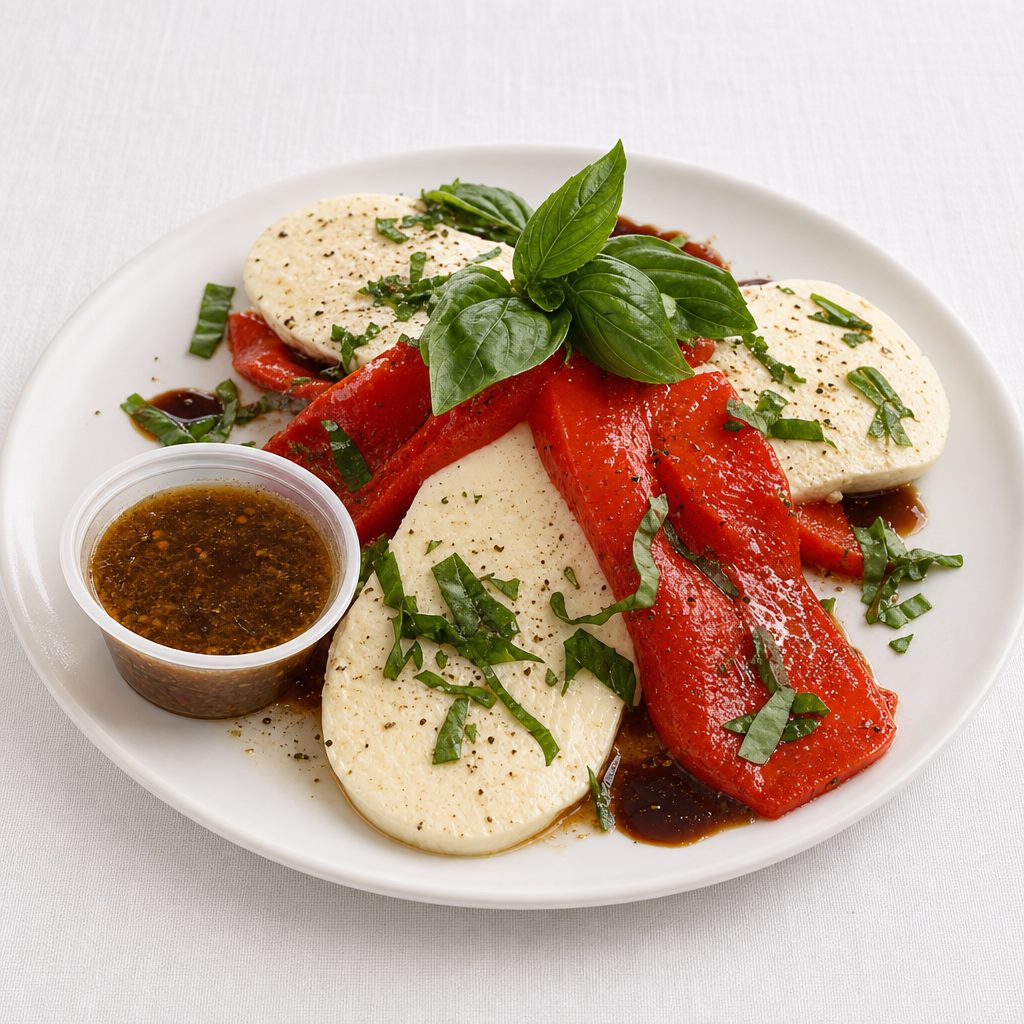 Fresh Mozzarella & Roasted Peppers.