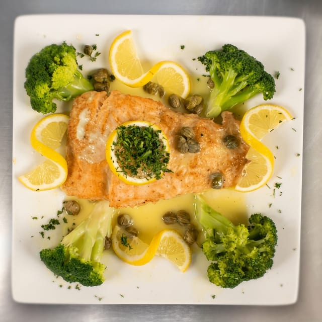 Broiled Salmon.