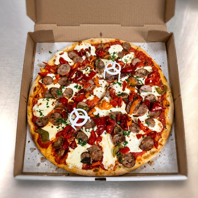 Sausage & Peppers Pizza (Large 16").