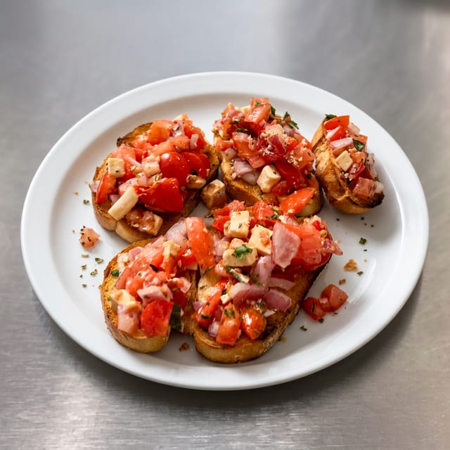 Mozzarella Bruschetta.