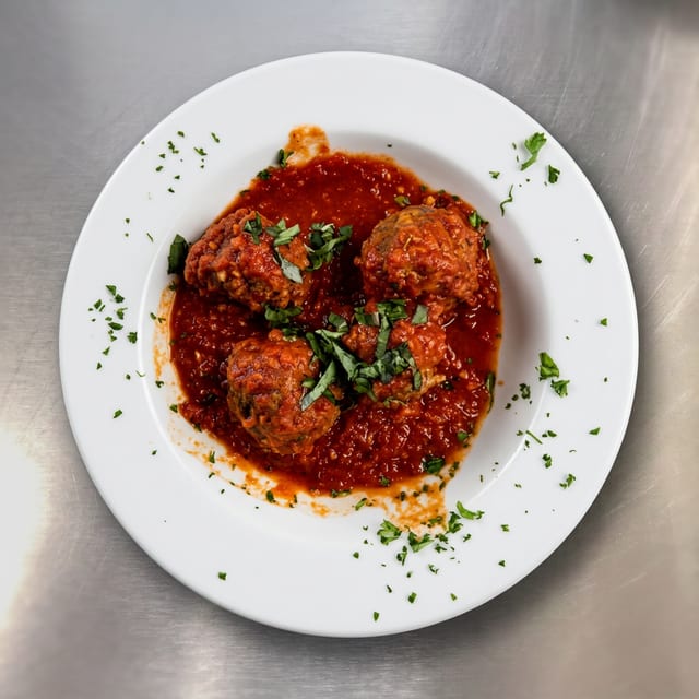 Italian Style Meatballs Catering.