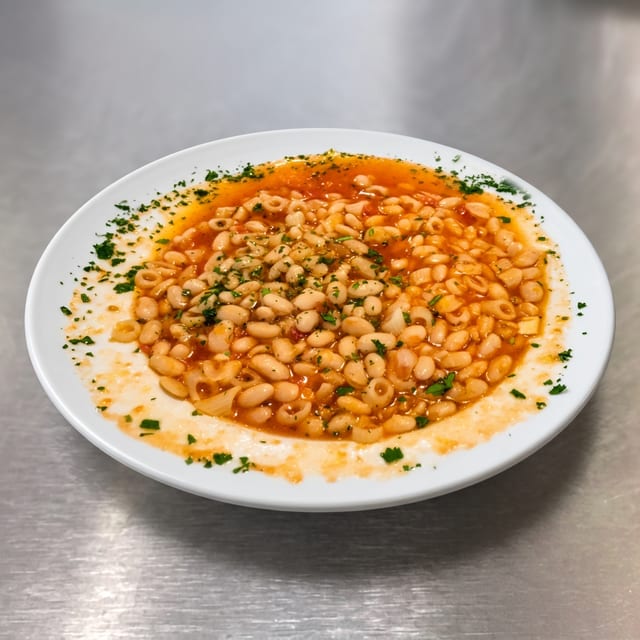 Classic Pasta Fagioli Soup.