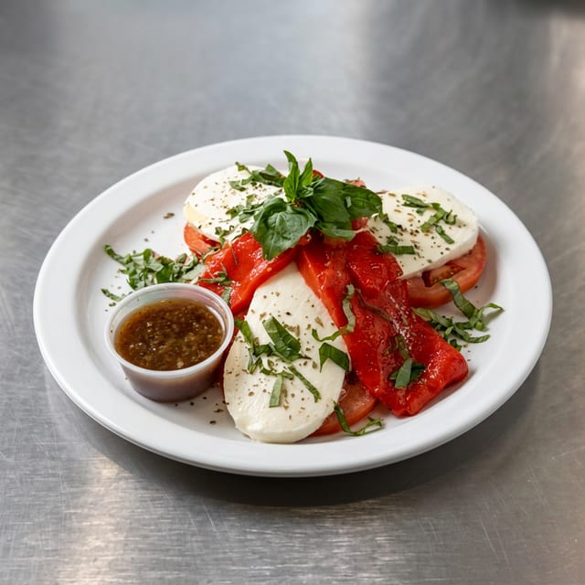 Fresh Mozzarella & Roasted Peppers.